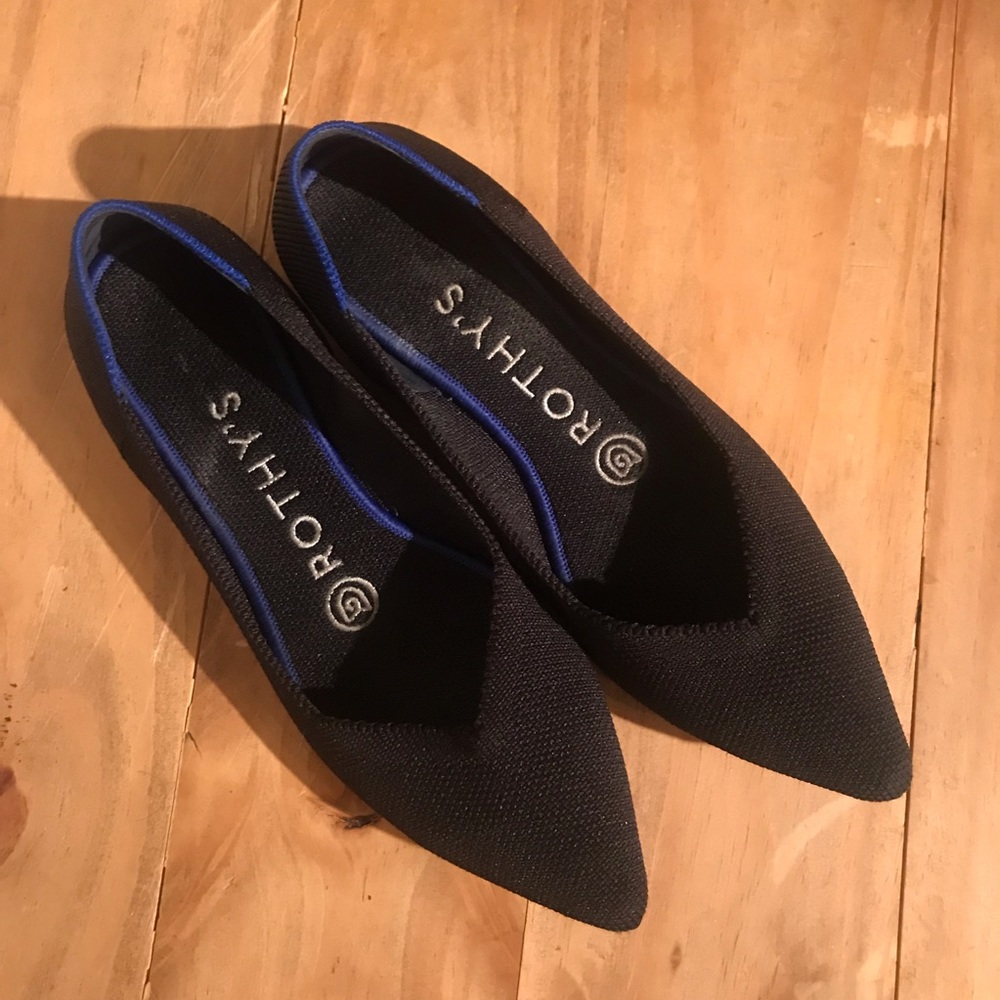 Rothy's Point Flat- Black